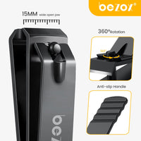 BEZOX Heavy Duty Straight Blade Nail Clippers for Thick Toenails, Professional Stainless Steel Fingernail Toenail Clippers Trimmers - Thick Wide Jaw Toe Nail Clippings