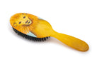 Rock & Ruddle Natural Pure Boar Bristle Hair Brush for Women and Kids (Large, 21cm) - Perfect for Wet or Dry Hair, Detangling Smoothing Blowdrying - Made in UK - Lion