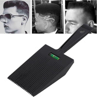 CONGGUAN Men's 2-in-1 Flat Top Guide Comb with Water Leveling for Barber Haircut & Styling