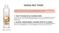 ORJENA Rice Natural Toner - Brightening Effect, Glowing Skin, Soothing Skin - For All Skin Types, 250ml Net Wt