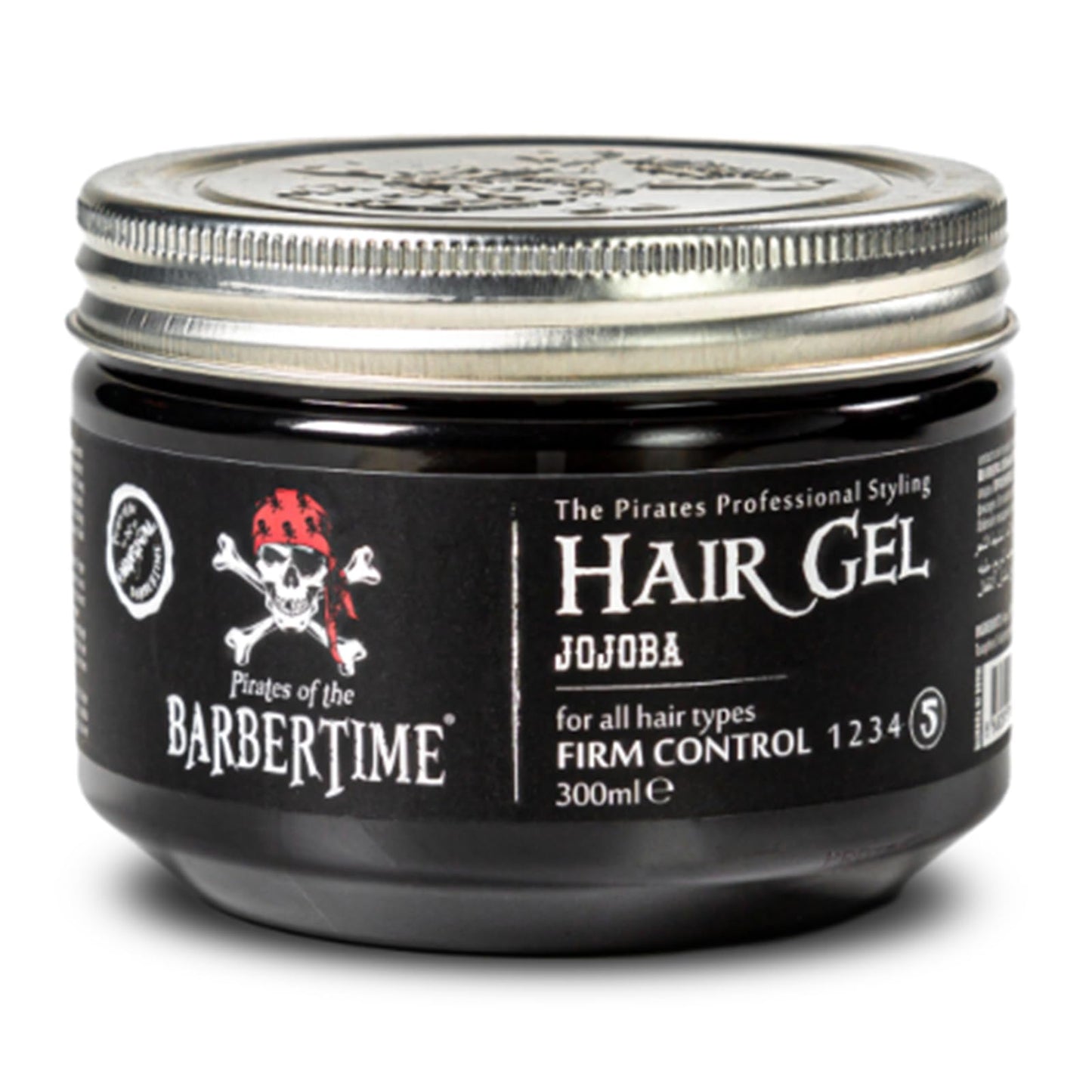 BARBERTIME Hair Styling Gel | All Hair Types | Firm Control | Scalp Nourishing | Shine and Protection | Jojoba 300 ml