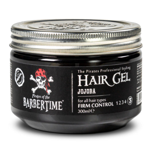 BARBERTIME Hair Styling Gel | All Hair Types | Firm Control | Scalp Nourishing | Shine and Protection | Jojoba 300 ml