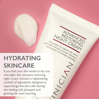 SKINICIAN Advanced Restoring Night Cream - Anti-Ageing Face Cream with Vitamin C - Regenacell Formula for Younger Looking Skin in 4 Weeks - Evening Skincare - Vegan & Cruelty Free (50ml)