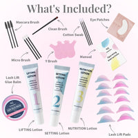 PERMANIA Lash Lift Kit, Eyelash Lift Kit, Beginner Friendly | Easy Application Eyelash Perming Kit with Glue Balm, DIY Salon Curl Results at Home, Last up to 4 Weeks