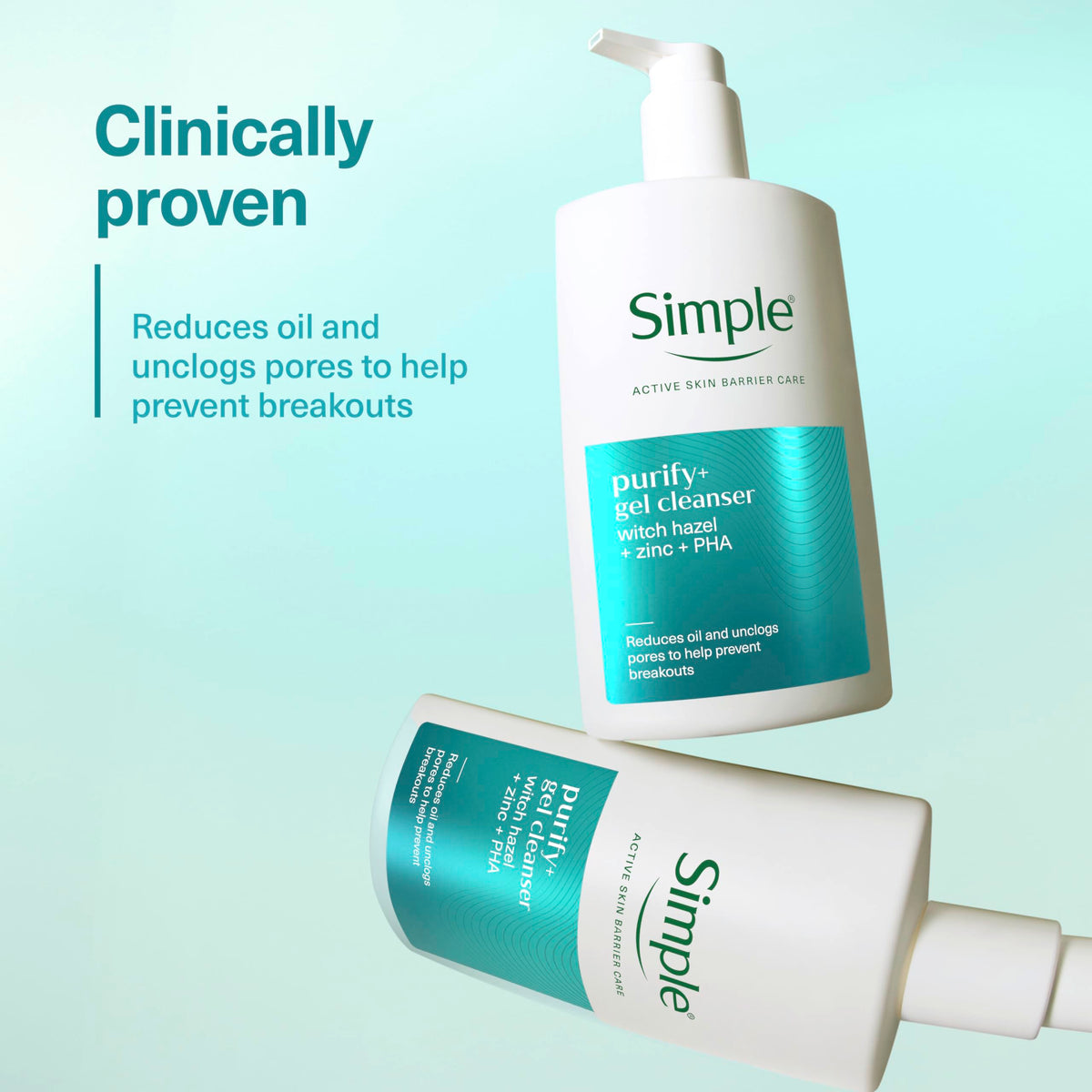 Simple Purify+ Gel Facial Cleanser 240 ml