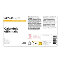 Aroma Labs ORGANIC - CALENDULA Infused Oil - 50mL - 100% Pure, Natural And Cosmos Certified - AROMA LABS (French Brand)