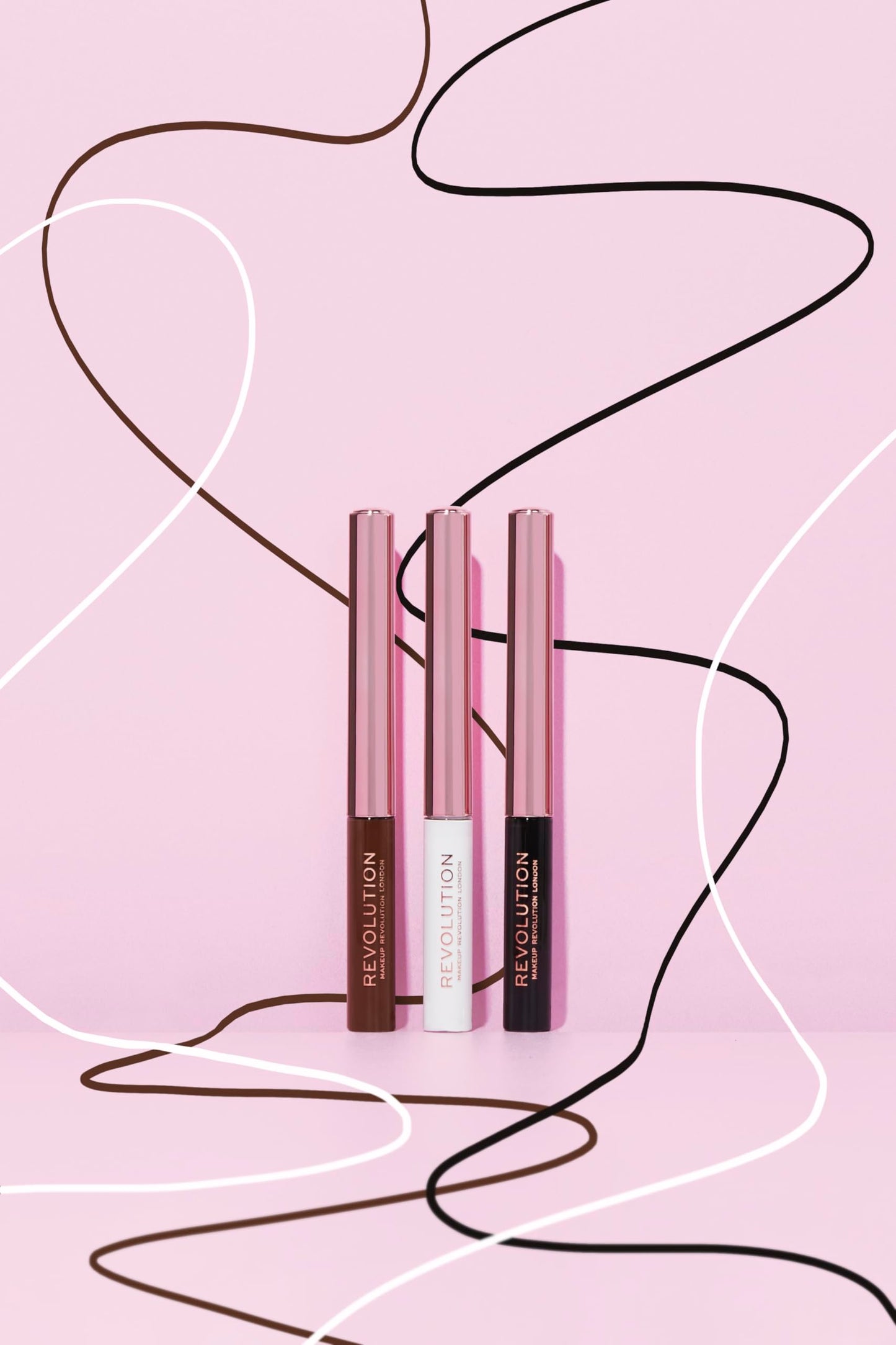 Makeup Revolution, Super Flick Liquid Eyeliner, Highly Pigmented, Brown, 2.4 ml