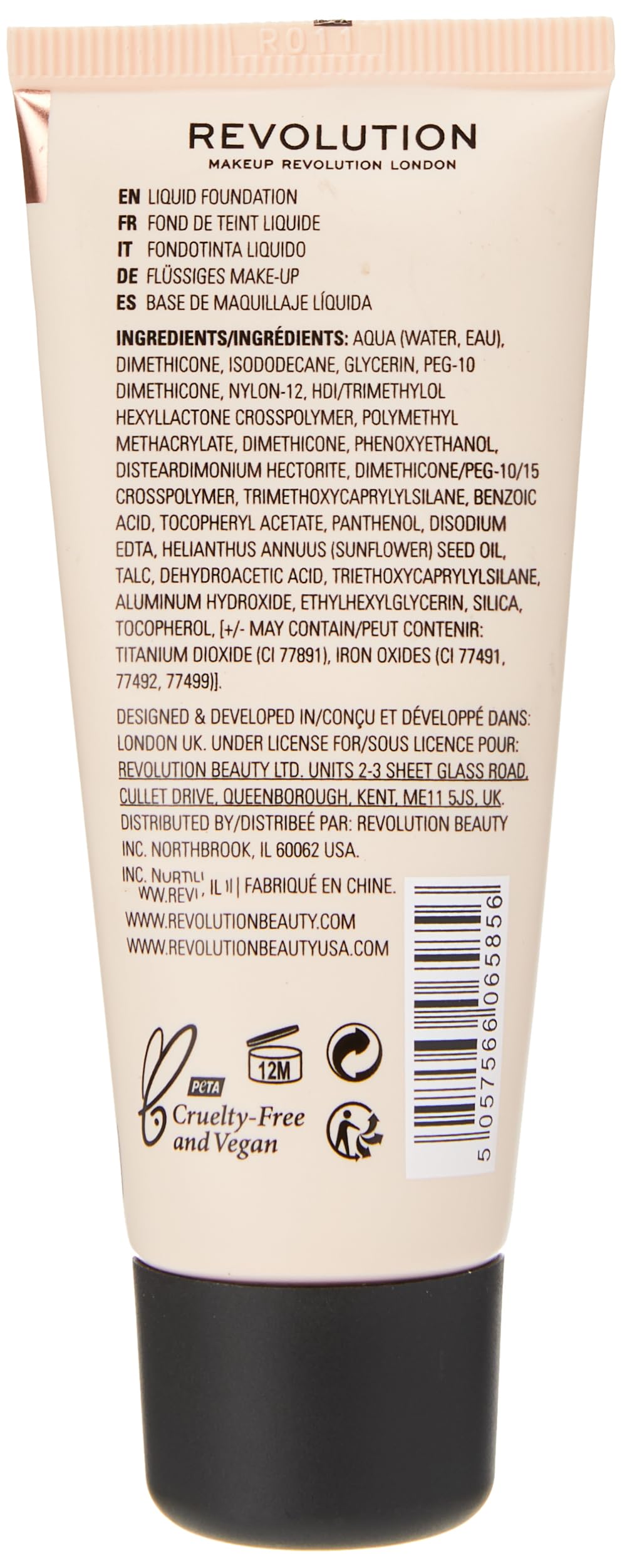Revolution Beauty London, Matte Base, Foundation, F13, 28ml