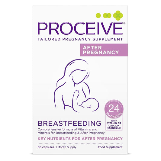 Proceive® Breastfeeding Supplement - Vitamins for New Mums After Childbirth, 60 Capsules - Vegan