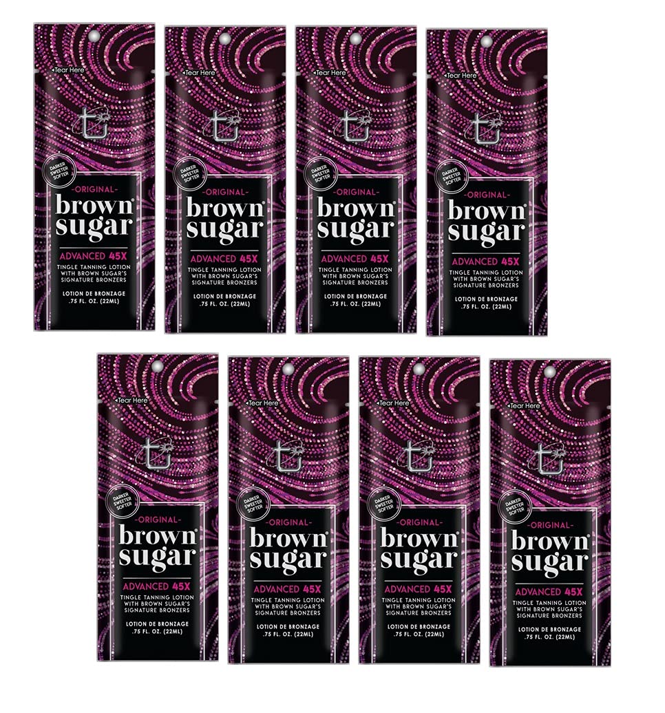 Tan Incorporated Original Dark Brown Sugar Tingle Advanced 45 Bronzer Tanning Lotion 22ml
