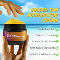 Generic Tanning Accelerator Cream, Sun Bed Tanning Accelerator, Intensive Tanning Cream for Fast and Natural Tan, Long-Lasting Hydrating Formula 150g