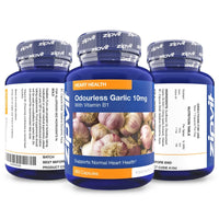 Zipvit Garlic Odourless 10mg Capsules, 360 Pack. 1 a Day Formula. Made in UK. 12 Months Supply.