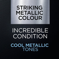Colour Freedom Metallic Silver Violet Permanent Hair Dye with PurePlex. Ultra Glossy Conditioning Hair Colour. 100% grey coverage. By Knight & Wilson.