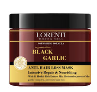 Lorenti Deep Conditioning Hair Mask 500 ml | For Dry, Damaged, Dense & Frizzed Hair | Contains Vitamin B7 & Proteins to Balance & Moisturize Hair | 16.9 Fl Oz (Black Garlic)