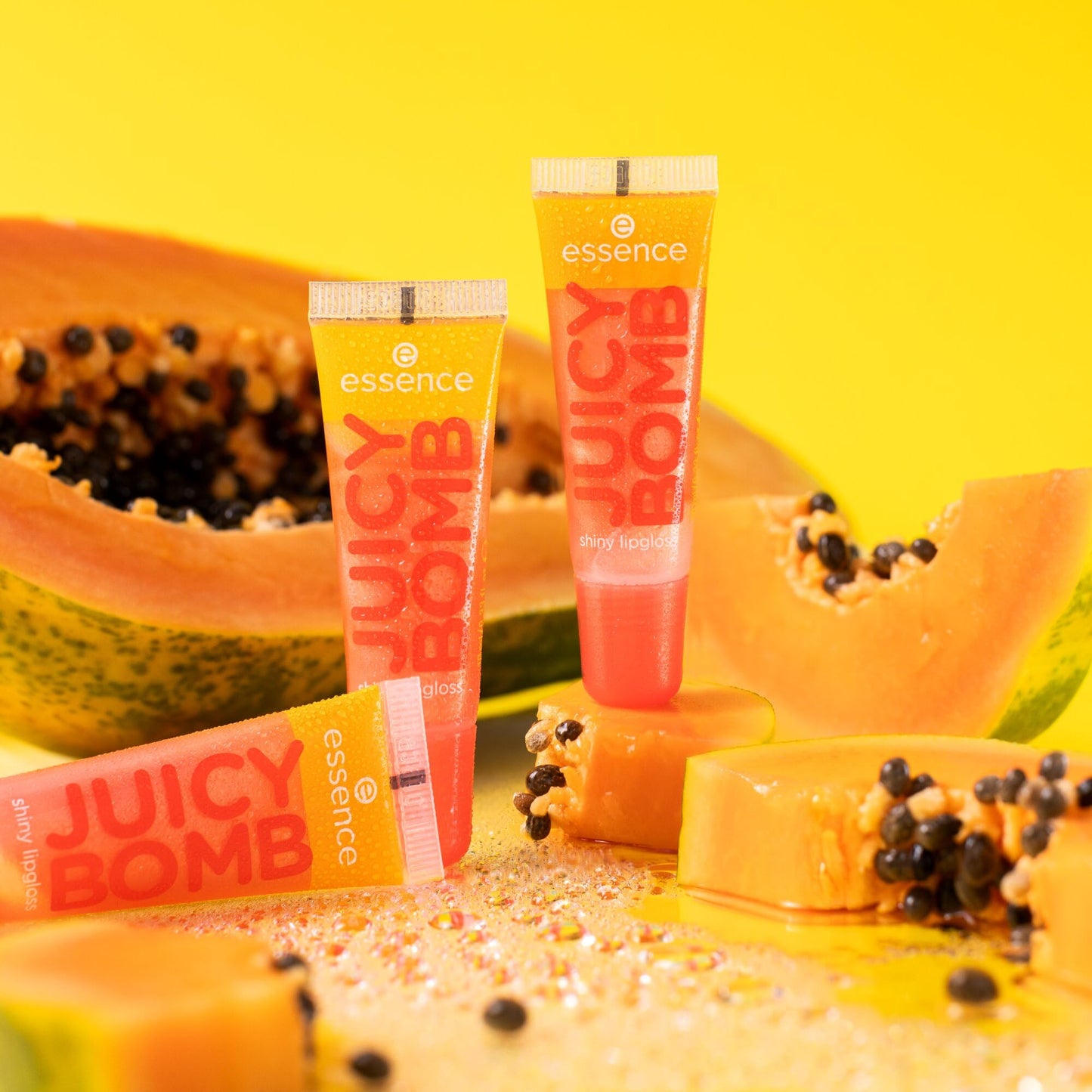 Essence Cosmetics essence JUICY BOMB shiny lipgloss, shiny, dewy, shimmery (10ml)