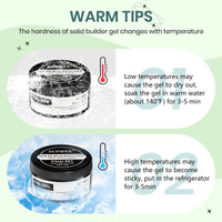 SUPWEE Solid Builder Gel fo Nails, Clear Aurora Green 3D Gel Nail Art 2 Colors Sculpting Gel for Nail Extension Gel Carving Nail Strengthen Hard Gel DIY Nail Art Salon At Home