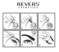 REVERS COSMETICS Eyebrow Tint, Bio Professional Formula, Eye Brow Tint Kits With Argan Oil & Castor Oil (Omega 6, Carotene, Vitamins A, E, F): Up to 15 Applications