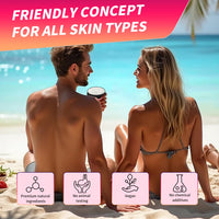 Tibobo Premium Tan Accelerator Cream 100g - For Sunbed Use & Outdoor Sun Tanning Enhancer, Fast Bronzing Gel with Natural Formula, Intensifying Self Tanning Boosting Oil, Long-Lasting Hydrating(Watermelon)