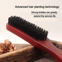 ZPLASK Slick Back Hair Brush, Slick Back Brush, Slick Brush, Boar Bristle Hair Brush Hair Gel Brush for Afro Wet Curly Hair or Damaged Hair Reducing Hair for Combing Beard Hair