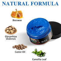 WOZUTUNT Blue Temporary Hair Color Wax Natural Hair Color Wax for Cosplay, Masquerade & Festivals Party – Easy Wash-Out Styling Pomade with Instant Results and Long-Lasting Hold
