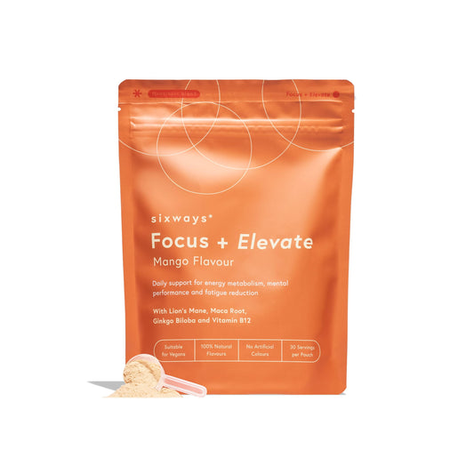 Sixways Ashwagandha + Reishi Cacao Drink, Natural Sleep, Hormone and Anxiety Aid, Gluten Free and Vegan, with Magnesium Glycinate and Lemon Balm, 30 Servings (150g)