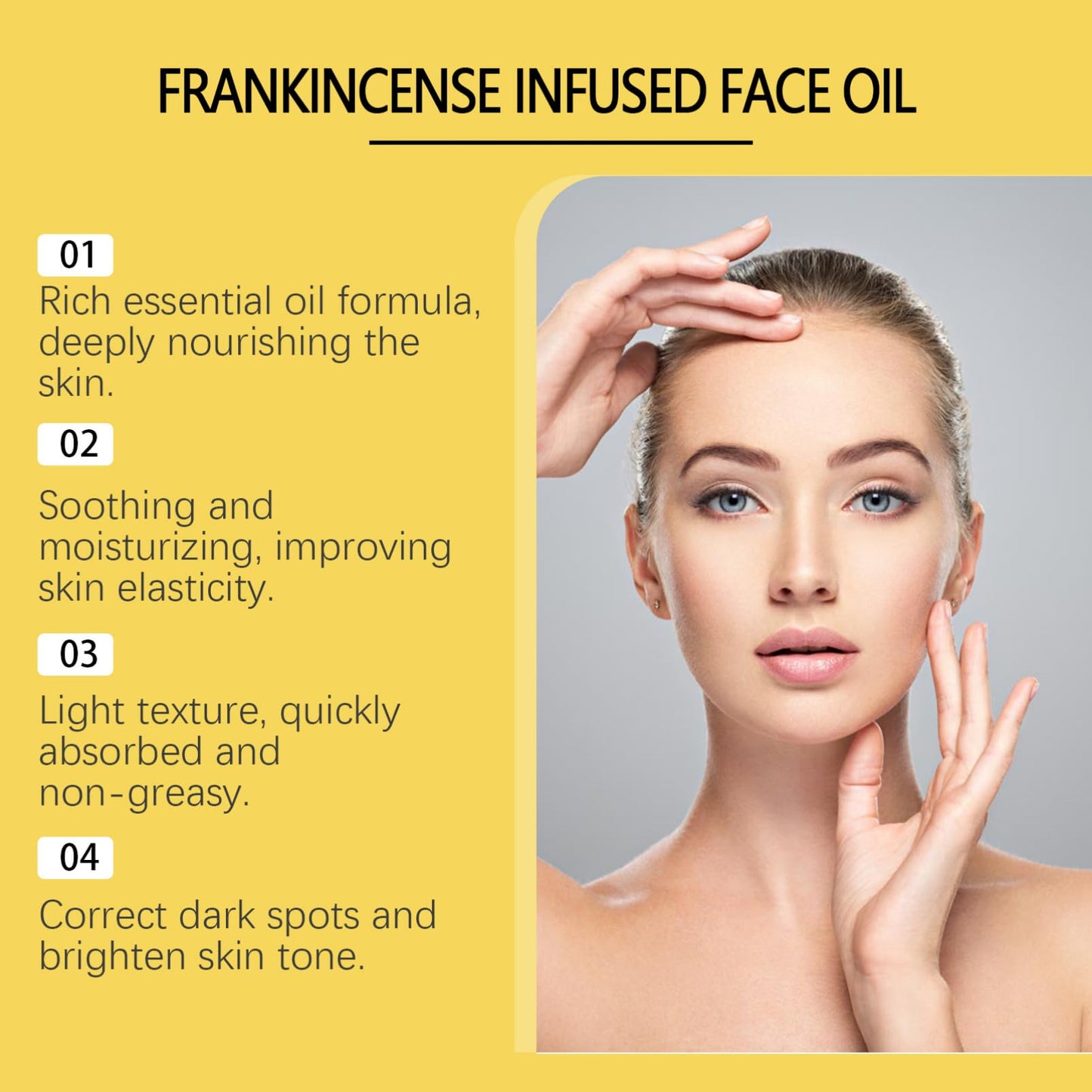 Frankincense Resin Oil for Face - Frankincense Resin Infused Oil - Facial Moisturizer Cold Pressed Serum Essential Oils for Skin - Moisturizing,Smooths,Anti Wrinkle,Fade Lines 30ML