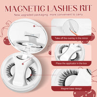 Higu clace Magnetic Eyelashes kit, Reusable Magnetic Lashes Set with Applicator, Waterproof No Glue Lashes for Party and Wedding (Style NB)