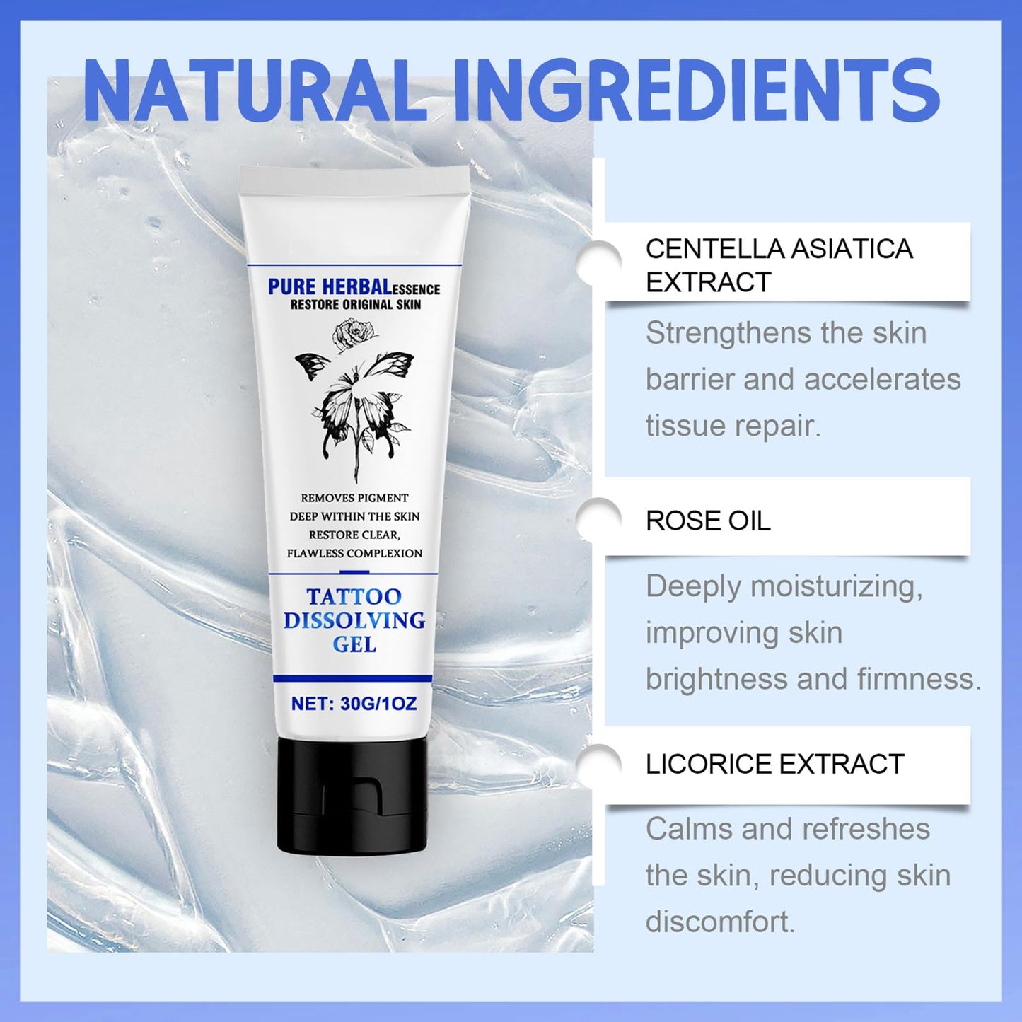 Tattoo Cleaning Cream, Fast and Effective—TATTOO Cleaning Cream, Removes Skin Pigmentation, Painless Tattoo Removal, Fast Absorption, No Scars (1PC)