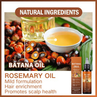 HERBENJOY Batana Oil For Hair Growth,Moisturizes Scalp & Hair Oil,Nourishing & Volumizing Hair GrowthOil,Pumpkin SeedOil For Hair Strengthening And Scalp Care,4-In-1 ScalpOil Veganic Wild HairGrowthOil