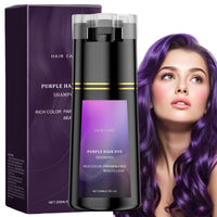 Siyinzu Polar Hair Dye Shampoo,Hair Dye Shampoo,Polar Instant Ha-ir D-yes Shamp-oo,H-air Colour Sham-Poo Care,3 In 1 Sha-mpoo for Grey Hai-r,Colour Sham-poo to Cover Grey H-air,Anti Gre-y Shamp-oo,Purple