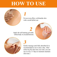 Katslyn Luxury Intensive Tanning Gel,150g Tanning Gel Intensive Tanning Gel Tanning Gel for Sunbathing with Applicator Stick Natural Tanning Accelerator Cream for Outdoor Sun Brown Tanning Cream(2pcs)