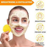 AIKUWWOIRQIA Kojic Acid and Turmeric Cleansing Pads, 50 Pcs Turmeric Cleansing Pads for Dark Spots, Turmeric Exfoliating Cleansing Pads, Acne Scars, Unclog Pores, Balance Skin Oil