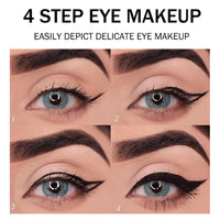 EONFAVE Black Eyeliner - Matte Black Eyeliner Pen Gel - Eyeliner Pencil Long Lasting - Quick Drying Formula Eye Liner - Waterproof Smudge-proof All Day Eyeliner Makeup