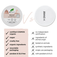 DR ORGANIC Dr Organic Skin Calm Probiotic Recovery Mask, For Redness, Dry, Sensitive & Irritable Skin, Restore Moisture, Dermatologically Tested, Vegan, Cruelty Free, Paraben & SLS Free, Certified Organic, 100ml