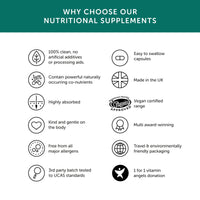 Vitamin K2 – Together Health – Vitamin K2 from Fermented Chickpeas – Highly Biologically Active MK7 Form – Vegan Friendly – Made in The UK – 60 Vegecaps