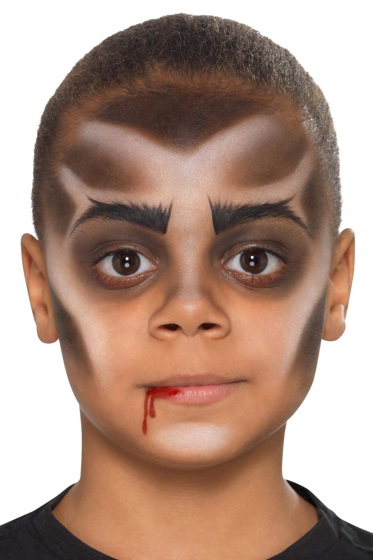 Smiffys Make-Up FX, Kids Vampire Kit, Aqua, Multi- Face Paints, Fangs, Stipple Sponge & Applicators, Cosmetics and Disguises Fancy Dress, Vampire Dress Up Cosmetics & Disguises.