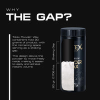 Totex Premium Hair Styling Powder Wax | Volumising Thickening Magic Dust | Ultra Strong Matte Look Excellent Hold Maximum Control 400 Series 20g