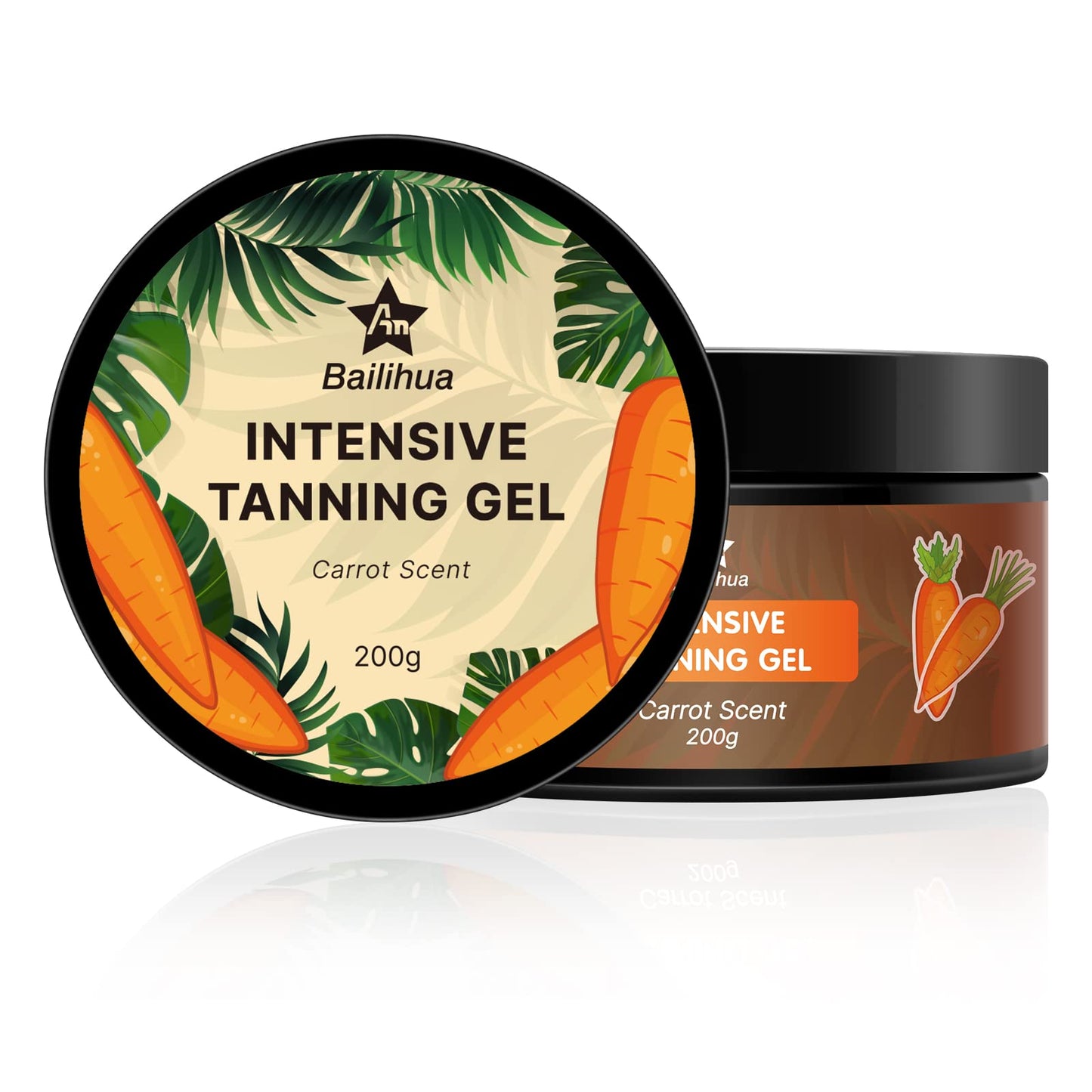 AN BAILIHUA Tanning Accelerator Gel Cream for Sun with Carrot and Coconut Oils