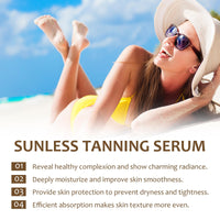 GMHLLES Sunless Tanning Drops, Self Tanning Drops, 60ml for Face And Body | Moisturizing and Nourishing to Make Skin Smooth and Elastic