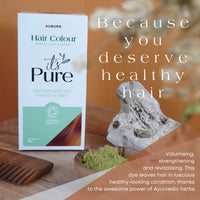 It's Pure Organic Henna Hair Dye in Auburn | 100% Natural, Vegan, & Gluten Free | PPD Free Hair Dye, Ammonia Free, Resorcinol Free, & Peroxide Free | Volumising, Strengthening, & Revitalising |