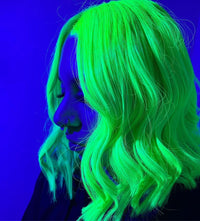 Crazy Color Caution UV Semi-Permanent 4 Pack Quad Hair Dye. Highly Pigmented Neon Yellow Conditioning & Oil Nourishing Vegan Formula No Bleach or Ammonia 400ml