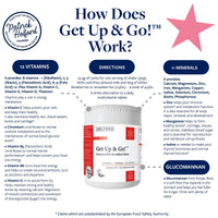 Patrick Holford PATRICK HOLFORD Get Up & Go/Multi-Vitamin & Mineral Supplement Shake Powder/for Weight Management Support / 24 Nutrients Plus Glucomannan/Naturally Sourced/Powder/Vegan/for Women & Men
