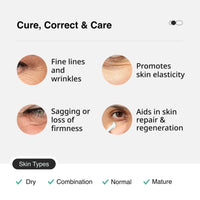 Cureskin Under Eye Gel for Dark Circles for Women and Men | Bio-Peptide Under Eye Gel to Reduce Dark Circles, Puffiness & Wrinkles | Under Eye Cream for Men and Women | Dark Circles Removal