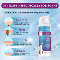 Eveellyn Scar Cream, Scar Gel, Professional Scar Removal Cream for Surgical Scars, Stretch Mark, Keloid Bump, C-Section, Burn, Acne, Old and New Scars 1.7 oz (50g)