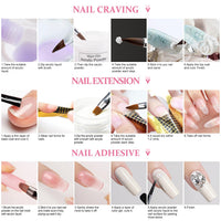 DouborQ Acrylic Nail Kit with Electric Nail Drill Nail Lamp,U V Nail Dryer Light Nail Art Tools,False Nail Tips Starter Set Acrylic Nail Art Supplies for Beginner with Everything (1-6)