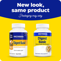 Enzymedica, Digest Basic, Digestive Enzymes, 90 Vegan Capsules, High Dose, Soy Free, Vegetarian, Gluten Free, Non-GMO