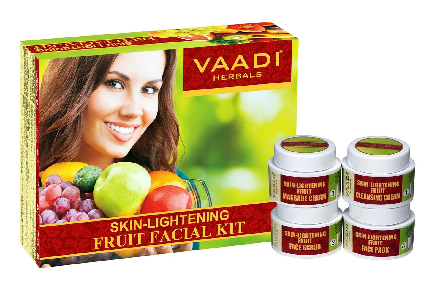 Vaadi Herbals Skin Lightening Fruit Facial Kit, 70g