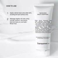 Transparent Lab Time Reverse Beauty Sleep Mask Anti-Aging Night Mask 75ml – Leave-in Treatment with Antioxidants, Repairs, Hydrates and Fights Signs of Aging While You Sleep