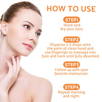 Leogony 2PCS Lightening Turmeric Serum Dark Spot Removal Corrector for Face Skin Glow, 30 ml, Anti Aging, Hydrating, Reduce Wrinkles