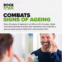 Rockface Rock Face Mens Moisturiser - Anti Ageing, Fast Absorbing Face Cream, 100ml, Combats Signs of Ageing, Fresh Citrus Scent